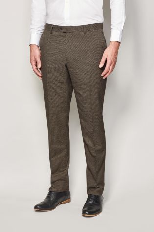 Taupe Puppytooth Trousers
